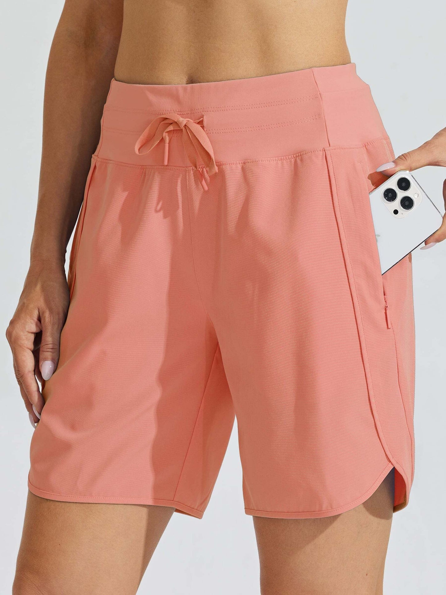 Women's 7 Inseam Athletic High Wasistband Shorts (Buy 2 Free Shipping)