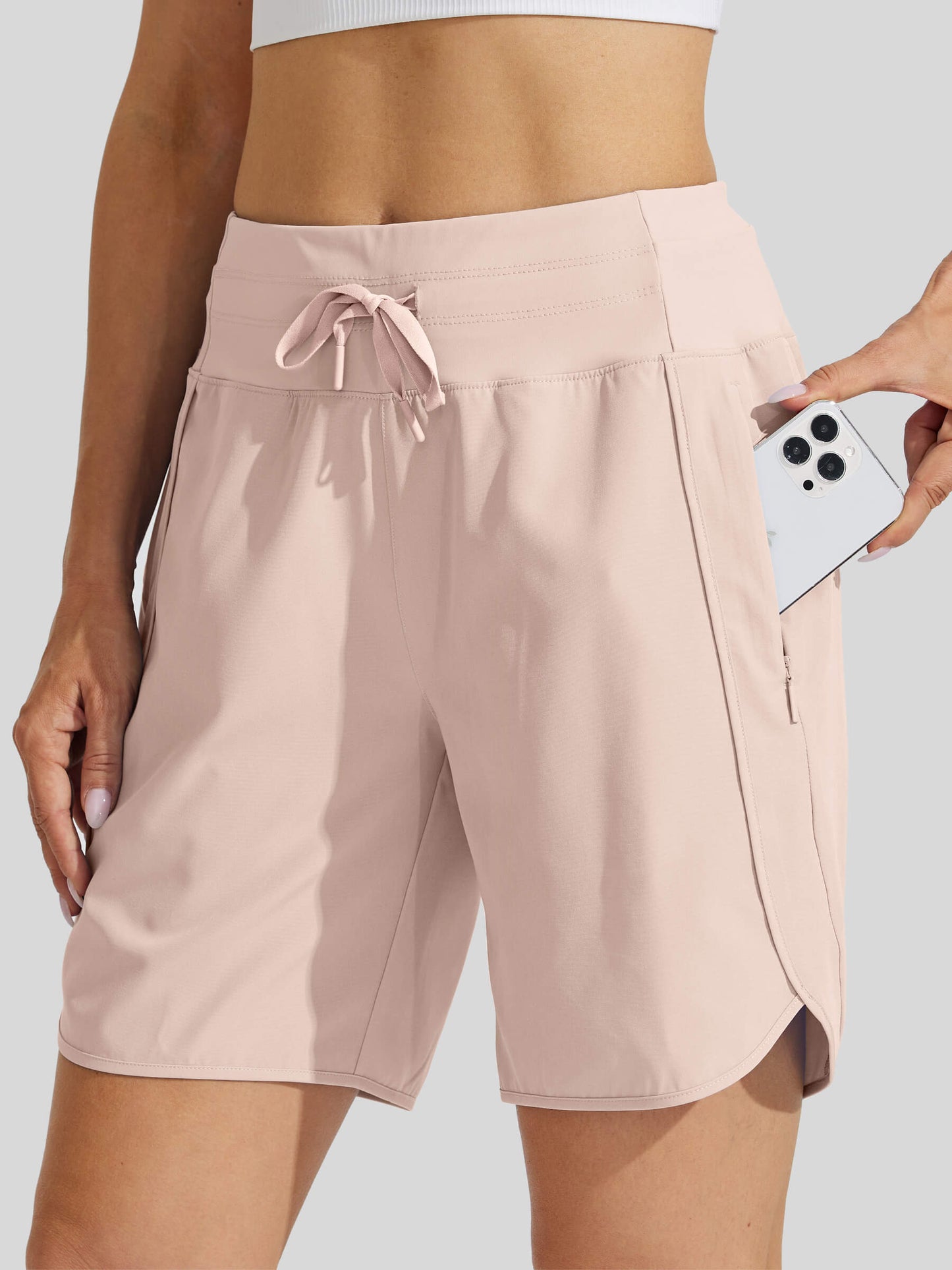 Women's 7 Inseam Athletic High Wasistband Shorts (Buy 2 Free Shipping)
