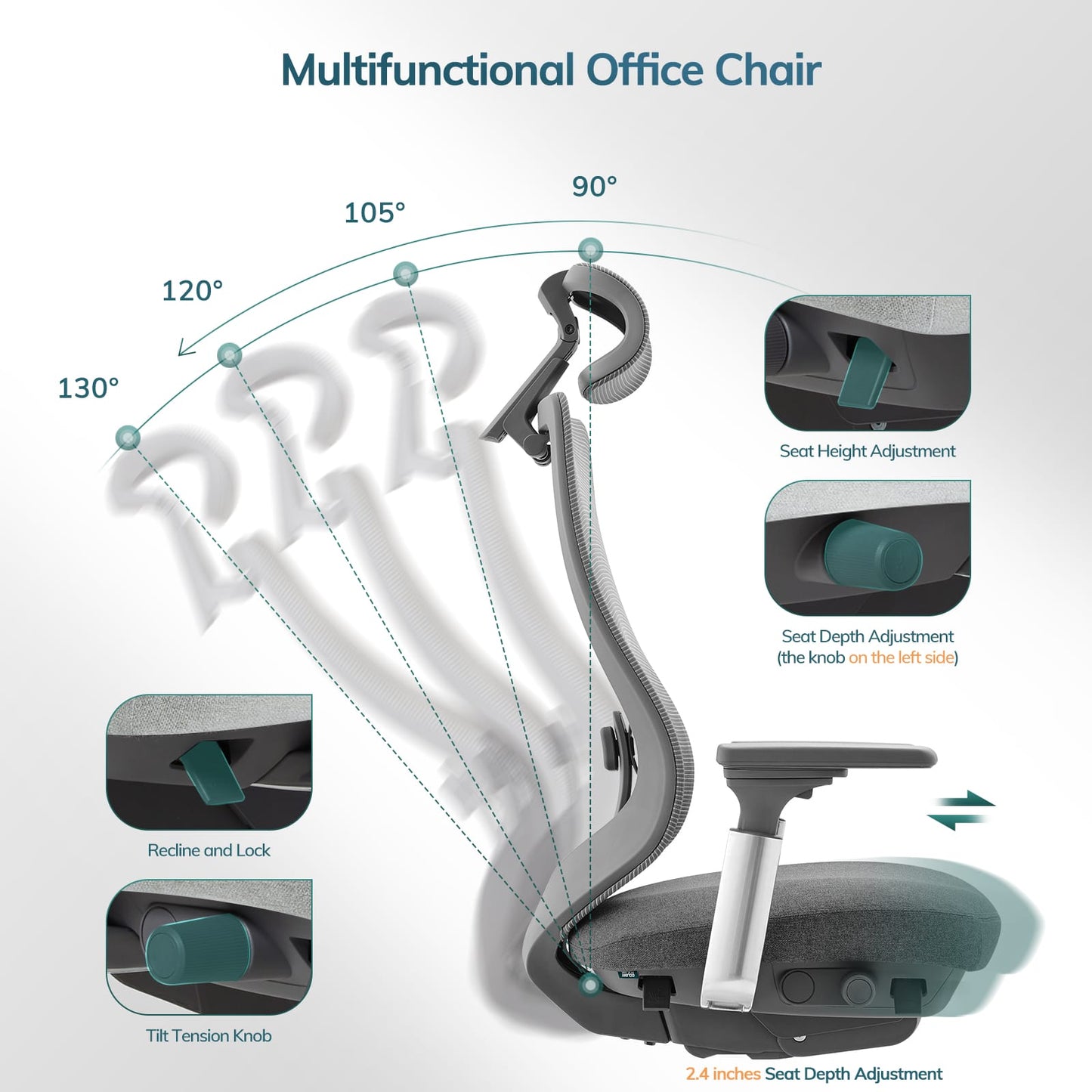 COLAMY ATLAS Executive Ergonomic Office Chair